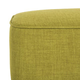 SAFAVIEH Marlana Mid-Century Green Linen Blend Ottoman