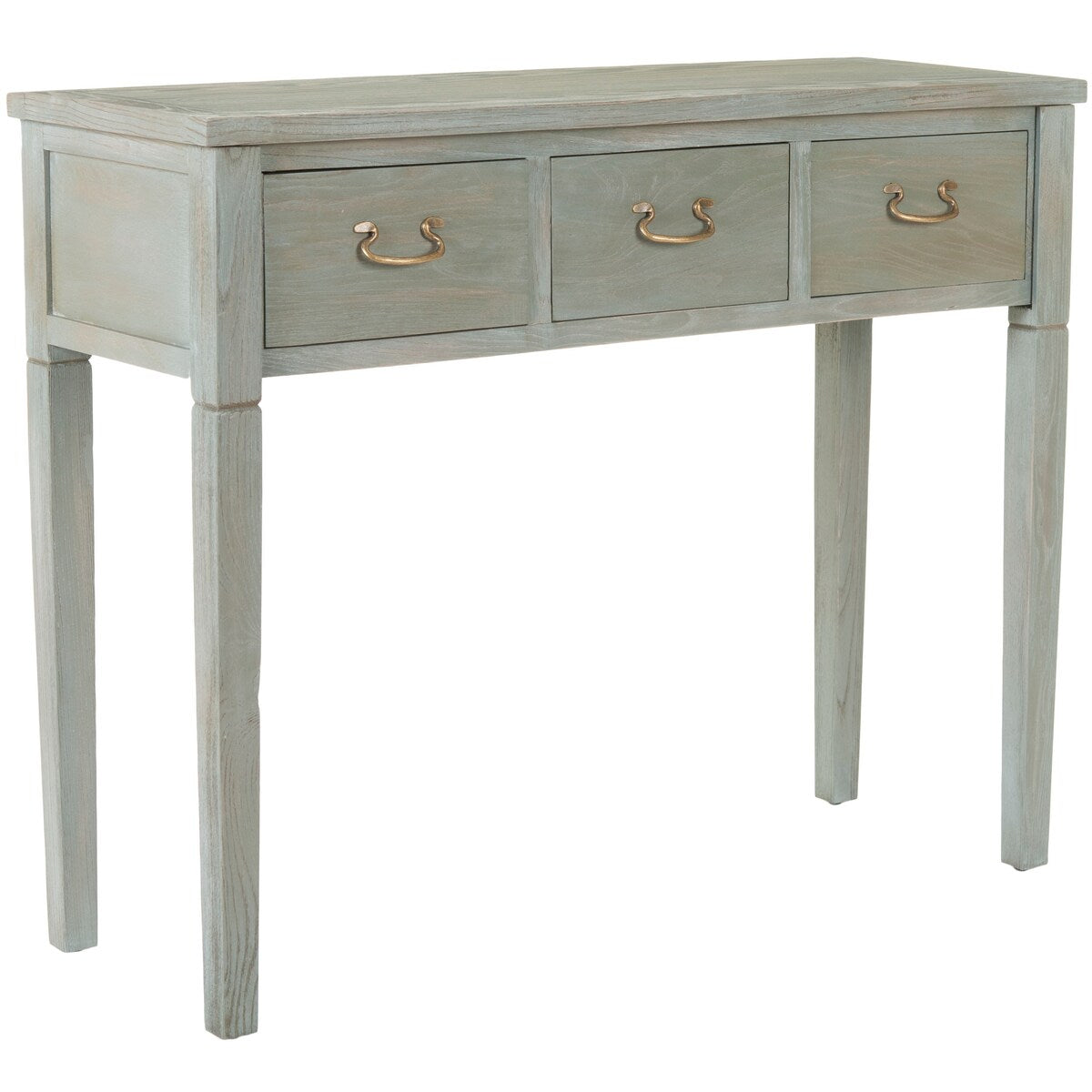 SAFAVIEH Marleine Antiqued Grey Console Table - 39.4" x 14.2" x 31.7" - 39Wx14Dx32H