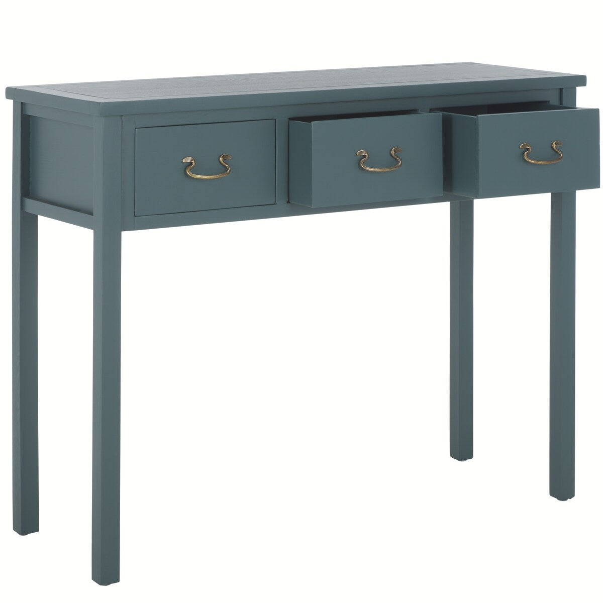 SAFAVIEH Marleine Antiqued Grey Console Table - 39.4" x 14.2" x 31.7" - 39Wx14Dx32H