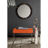 SAFAVIEH Marlene Modern Glam Grey Ottoman