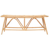 SAFAVIEH Marliis Coastal Rattan Rectangle Coffee Table - 15.8" W x 47.6" L x 18.5" H - 16Wx48Dx19H