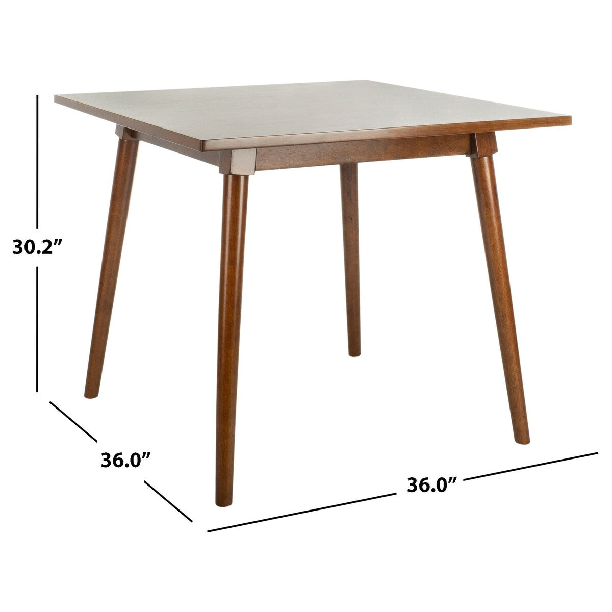 SAFAVIEH Marlisa Square Dining Table - 36" x 36" x 30.3" - 36Wx36Dx30H