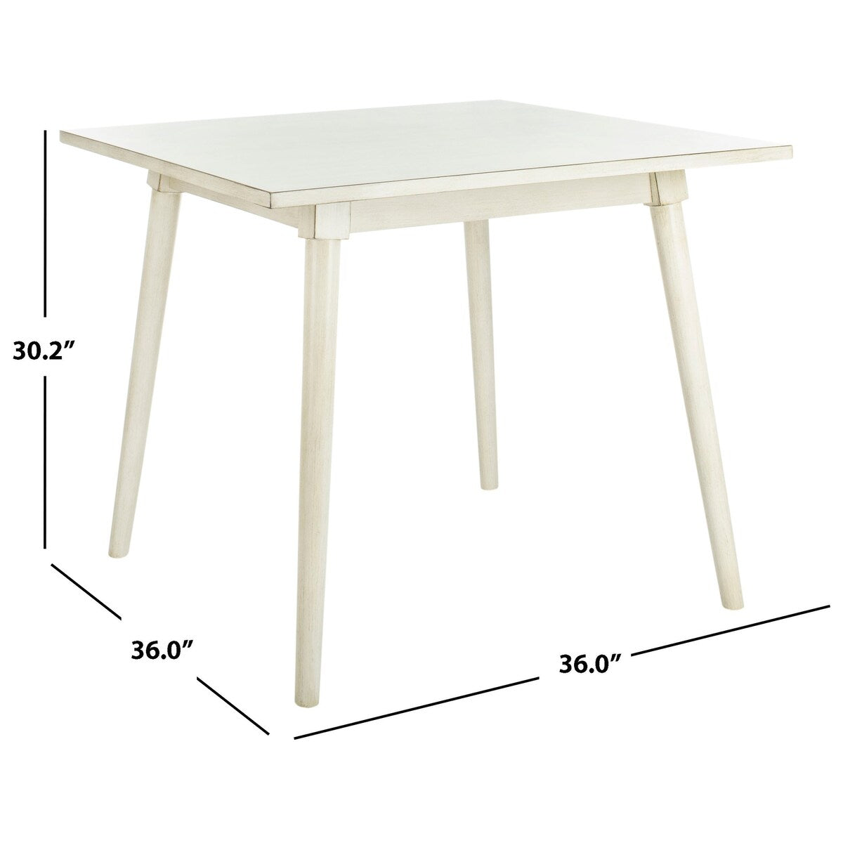 SAFAVIEH Marlisa Square Dining Table - 36" x 36" x 30.3" - 36Wx36Dx30H