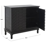 SAFAVIEH Marry Black 2 Door Sideboard - 30" W x 12" L x 30" H