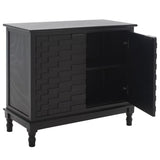 SAFAVIEH Marry Black 2 Door Sideboard - 30" W x 12" L x 30" H