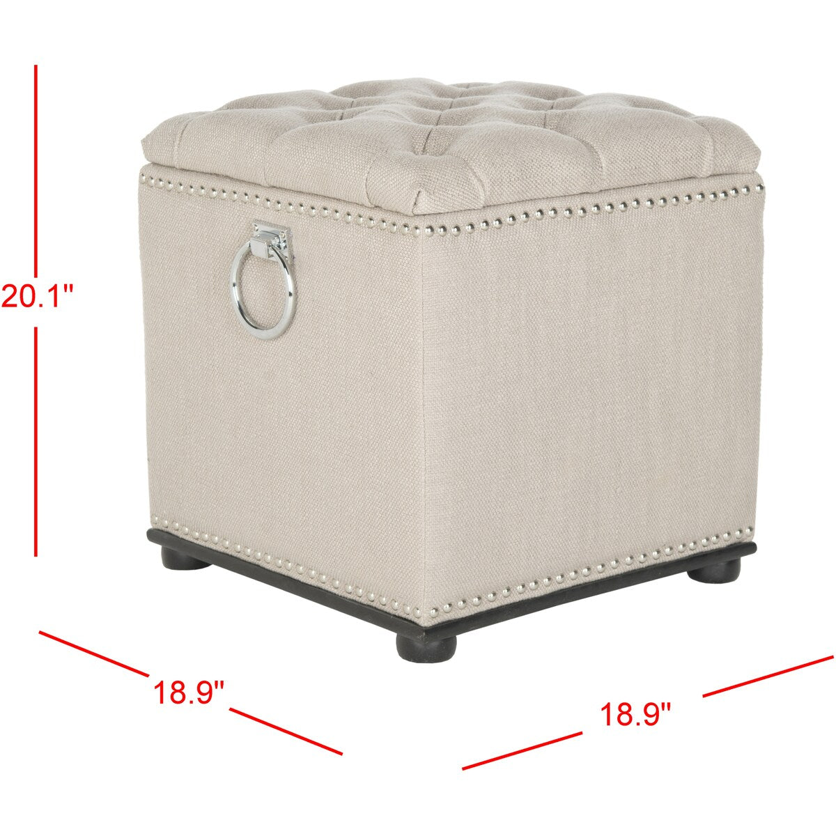 SAFAVIEH Martine Storage Ottoman