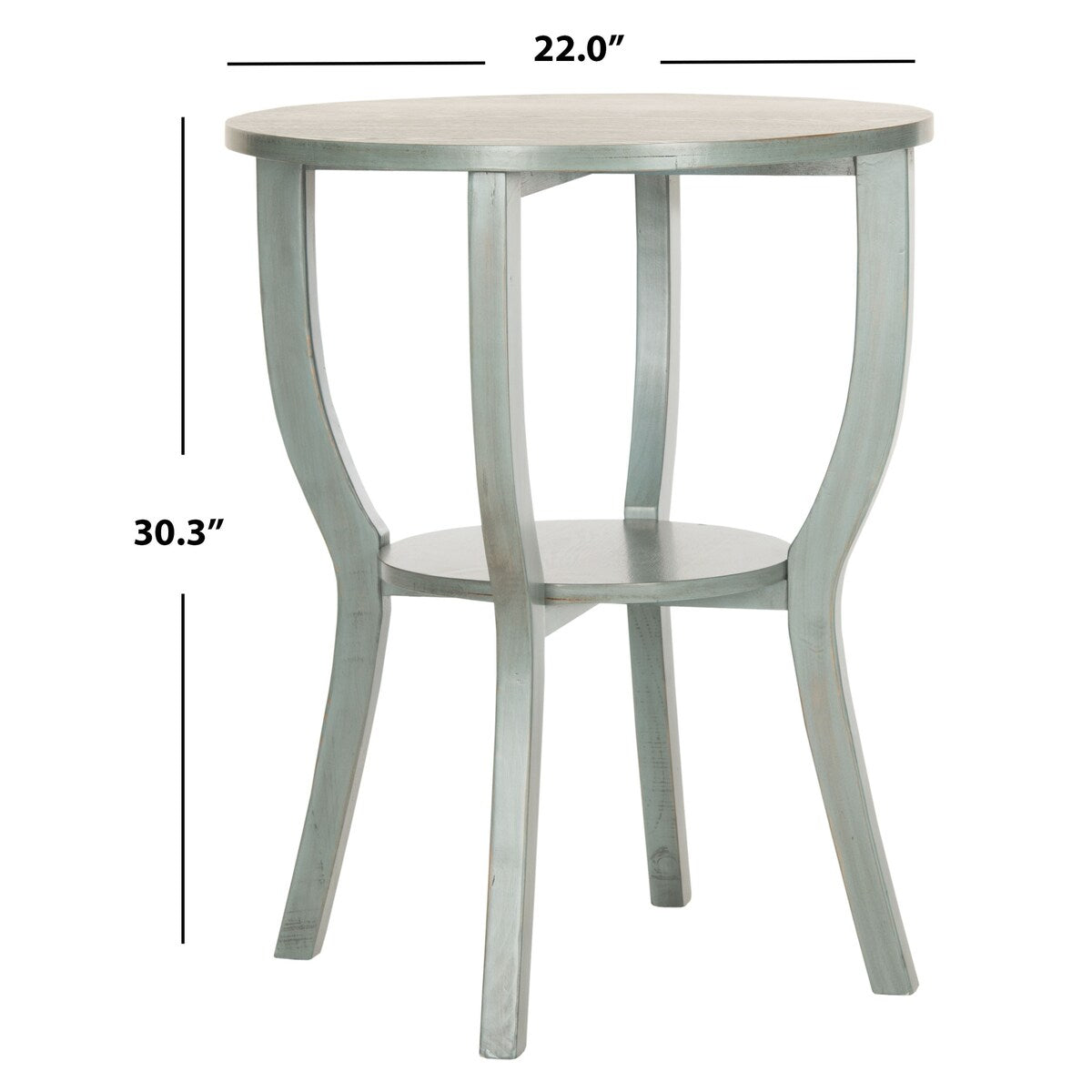 SAFAVIEH Maryann Accent Table - 22" x 22" x 30.3" - 22Wx22Dx30H