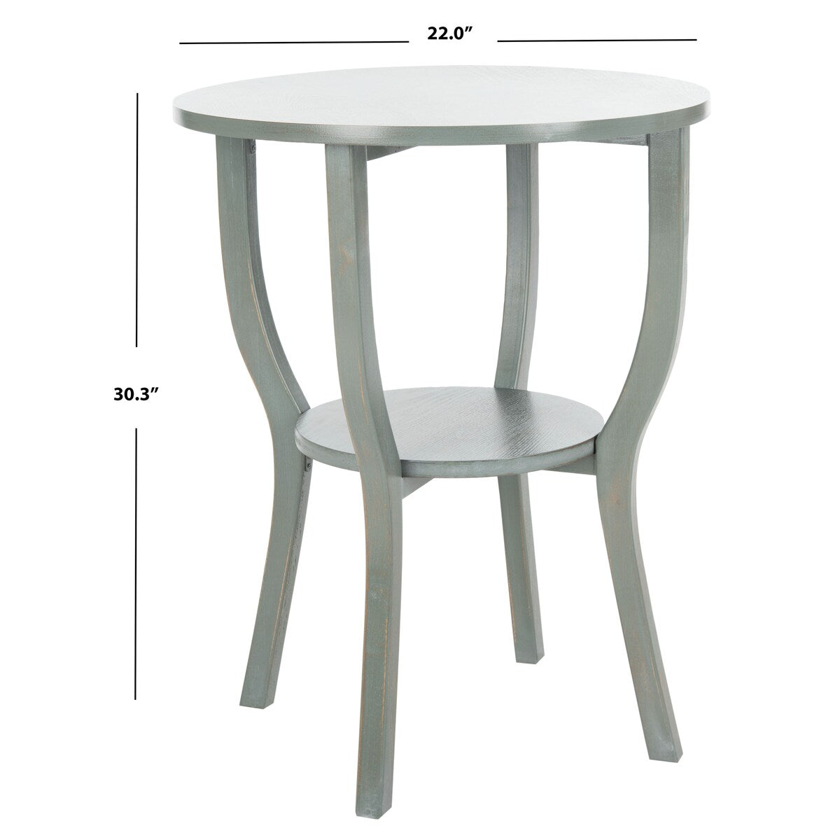 SAFAVIEH Maryann Accent Table - 22" x 22" x 30.3" - 22Wx22Dx30H