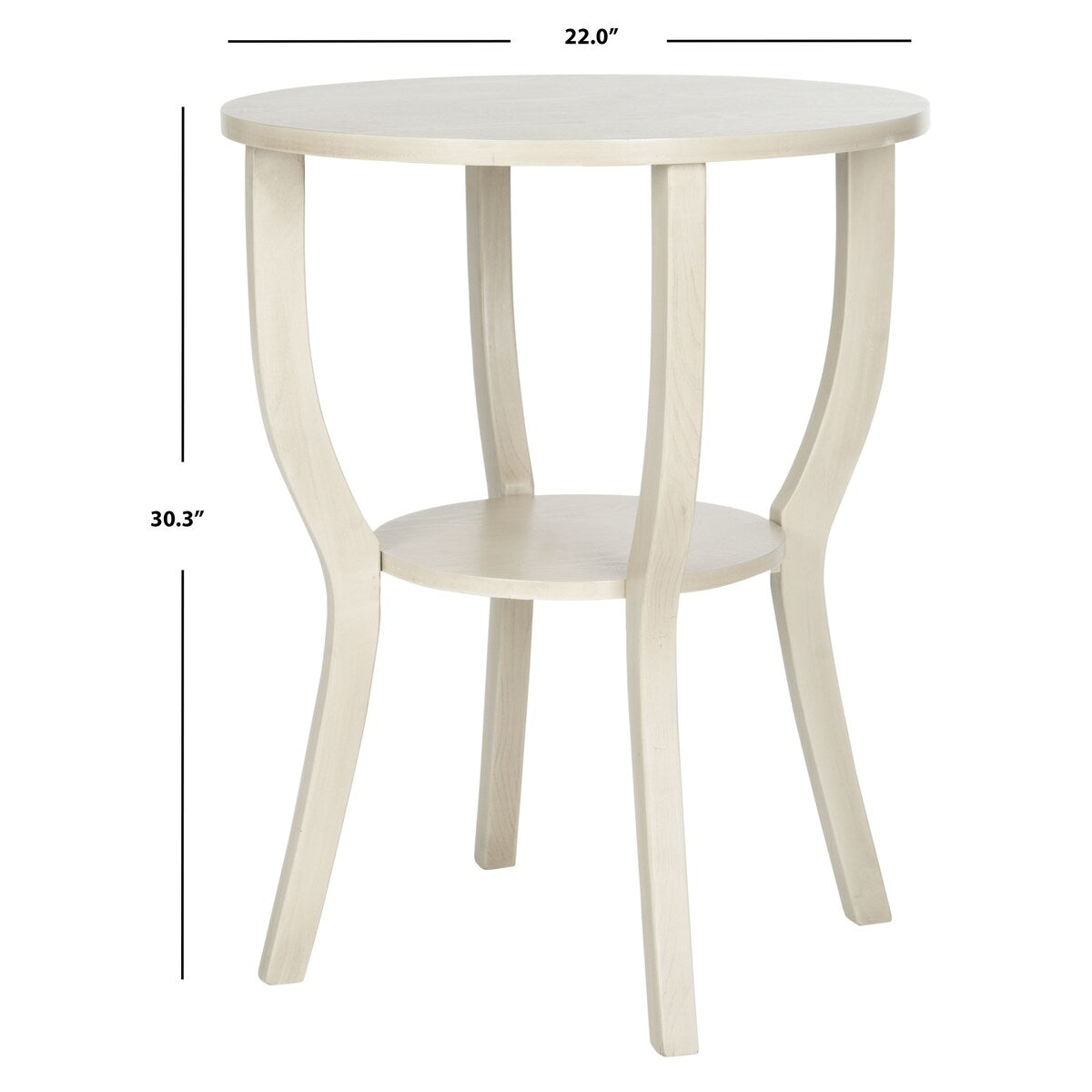 SAFAVIEH Maryann Accent Table - 22" x 22" x 30.3" - 22Wx22Dx30H