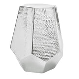 SAFAVIEH Maryjo Hammered Aluminum Stool Table - 18Wx19Dx22H