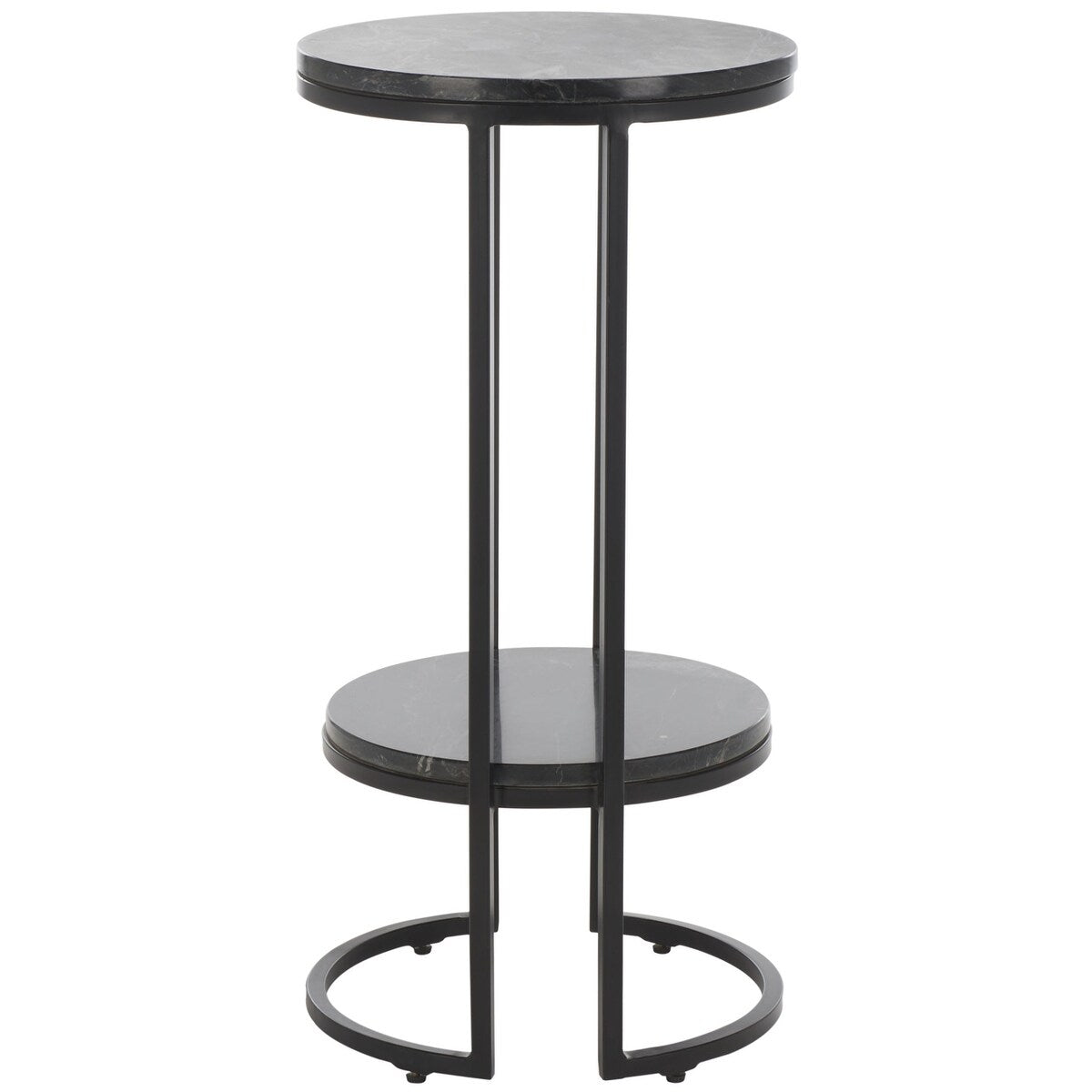 SAFAVIEH Mathilde Single Shelf Round Accent Table - 14" L x 14" D x 28" H - 14Wx14Dx28H