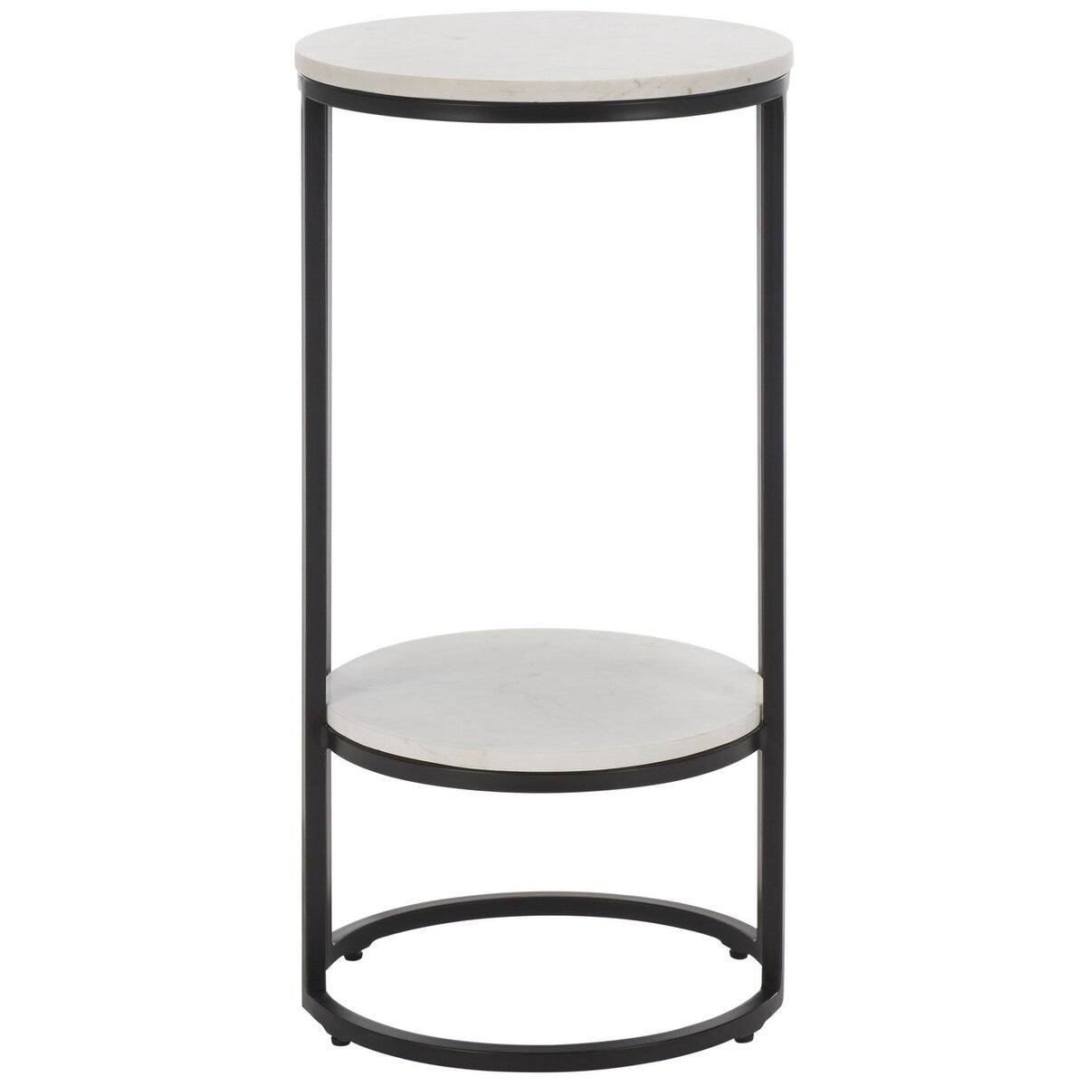 SAFAVIEH Mathilde Single Shelf Round Accent Table - 14" L x 14" D x 28" H - 14Wx14Dx28H