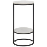 SAFAVIEH Mathilde Single Shelf Round Accent Table - 14" L x 14" D x 28" H - 14Wx14Dx28H