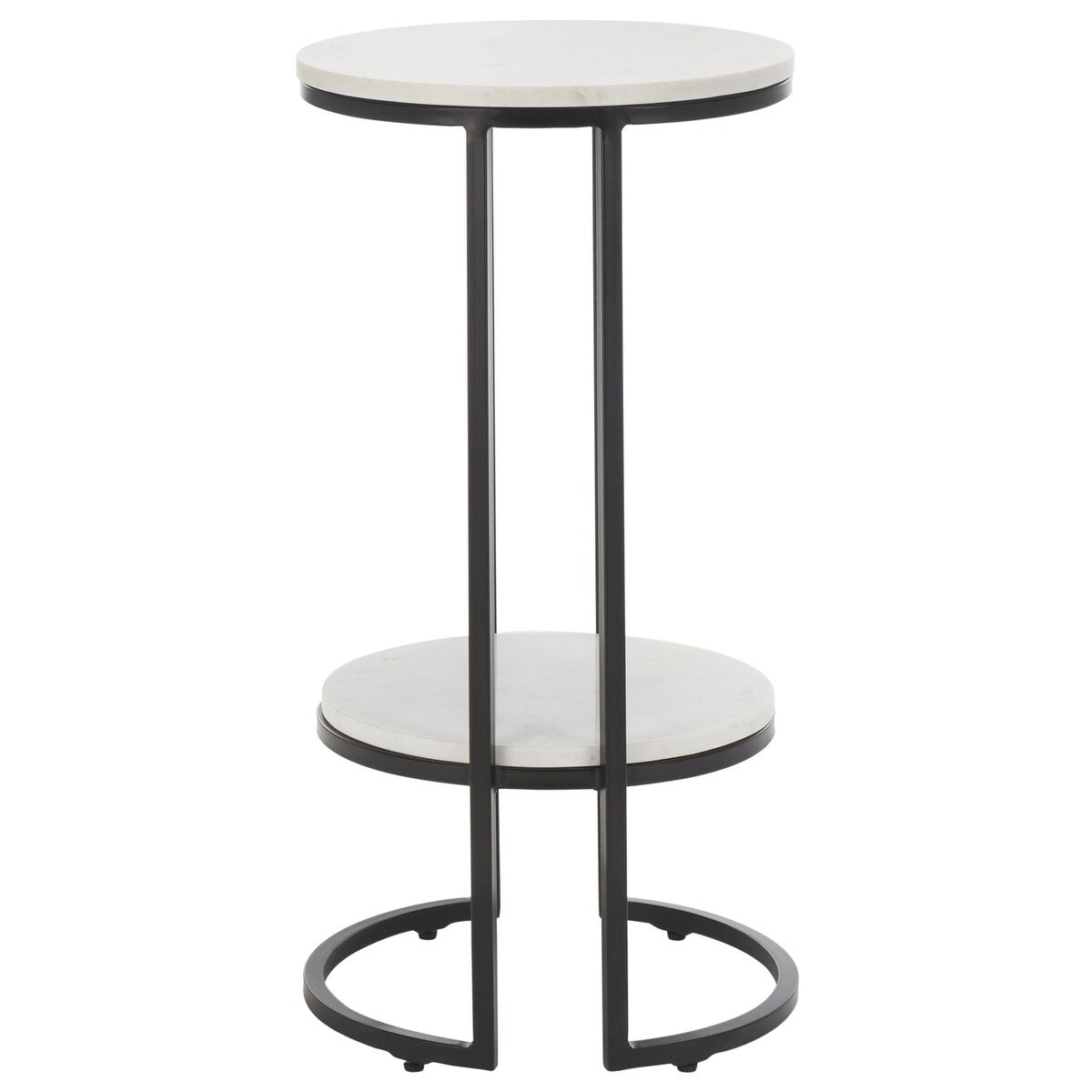 SAFAVIEH Mathilde Single Shelf Round Accent Table - 14" L x 14" D x 28" H - 14Wx14Dx28H