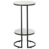 SAFAVIEH Mathilde Single Shelf Round Accent Table - 14" L x 14" D x 28" H - 14Wx14Dx28H