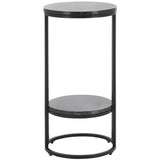 SAFAVIEH Mathilde Single Shelf Round Accent Table - 14" L x 14" D x 28" H - 14Wx14Dx28H