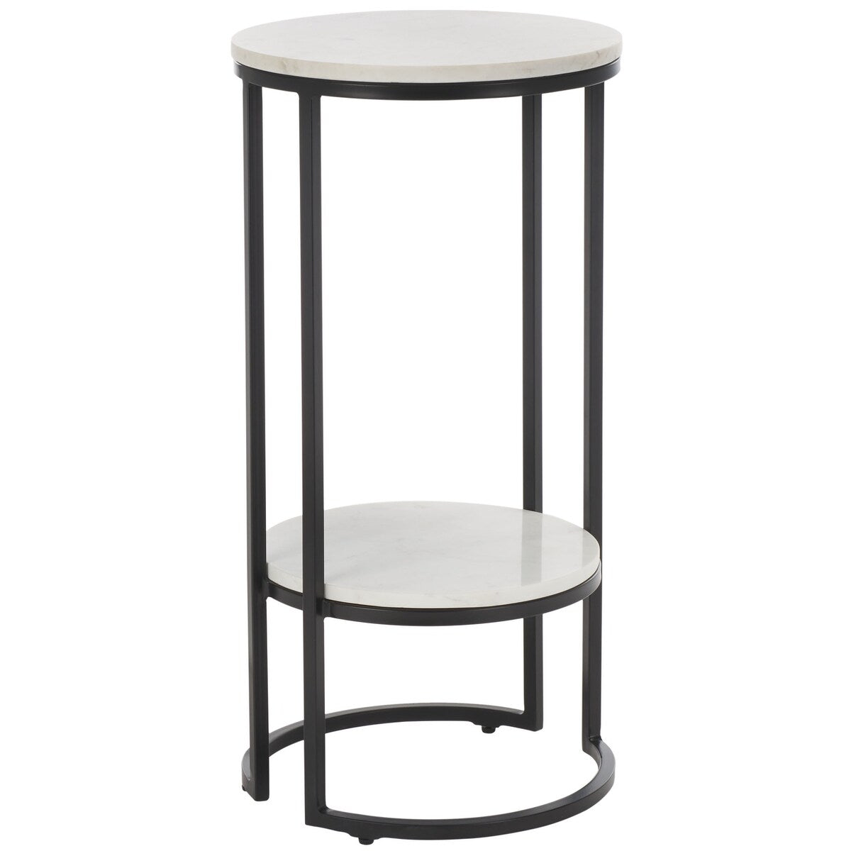 SAFAVIEH Mathilde Single Shelf Round Accent Table - 14" L x 14" D x 28" H - 14Wx14Dx28H