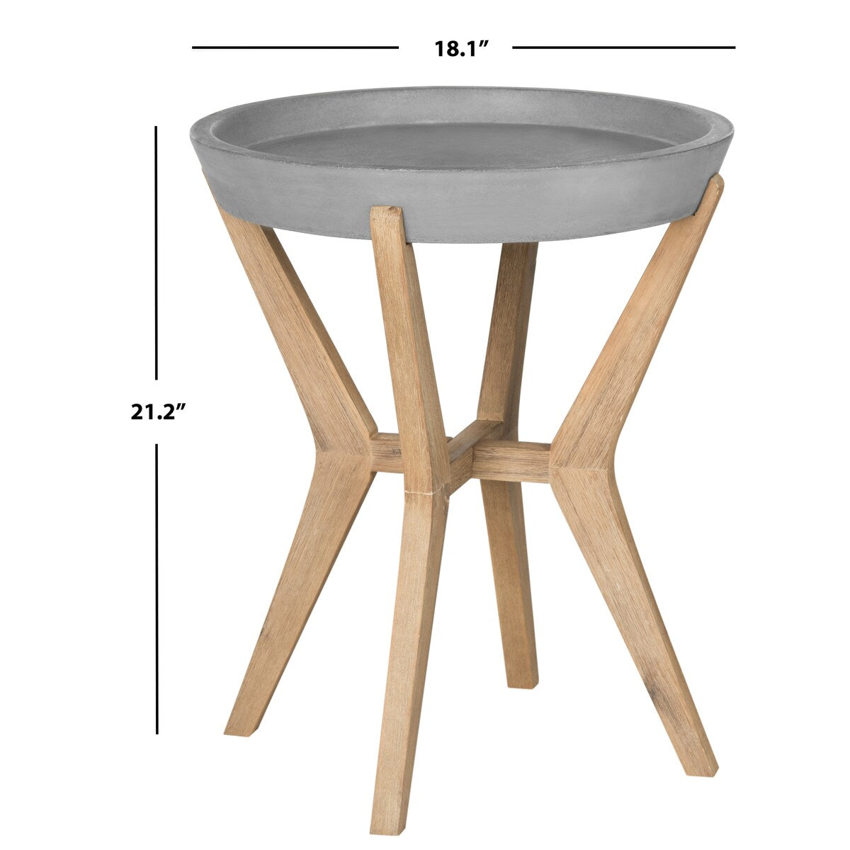 SAFAVIEH Maude Indoor/ Outdoor End Table - 18.1" x 18.1" x 21.2" - 18Wx18Dx21H