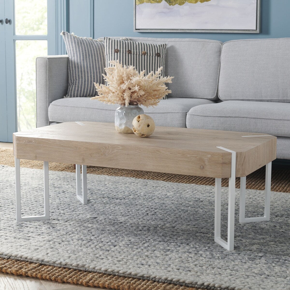 SAFAVIEH Maxine Coffee Table - 43" W x 24" D x 16" H - 43Wx24Dx16H