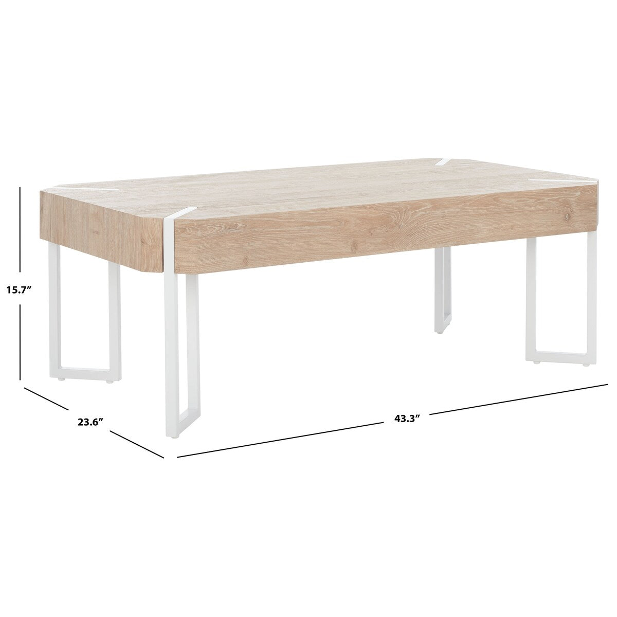 SAFAVIEH Maxine Coffee Table - 43" W x 24" D x 16" H - 43Wx24Dx16H