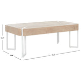 SAFAVIEH Maxine Coffee Table - 43" W x 24" D x 16" H - 43Wx24Dx16H