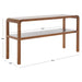 SAFAVIEH Maybell 2-Tier Console Table - 32" W x 15" D x 30" H - 53Wx17Dx30H