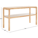 SAFAVIEH Maybell 2-Tier Console Table - 32" W x 15" D x 30" H - 53Wx17Dx30H