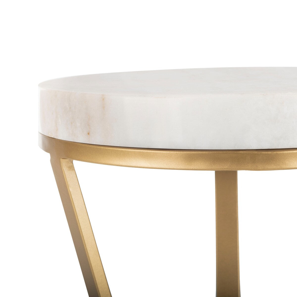 SAFAVIEH Maybelle Accent Table / Gold - 14" x 14" x 24" - 14Wx14Dx24H