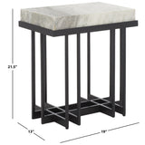 SAFAVIEH Mazie Rectangle Accent Table - 19" W x 13" D x 22" H - 19Wx13Dx22H