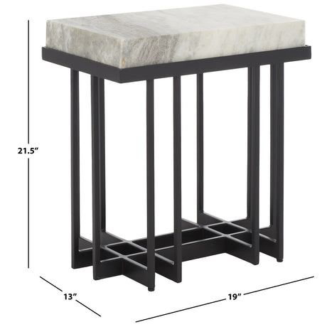 SAFAVIEH Mazie Rectangle Accent Table - 19" W x 13" D x 22" H - 19Wx13Dx22H