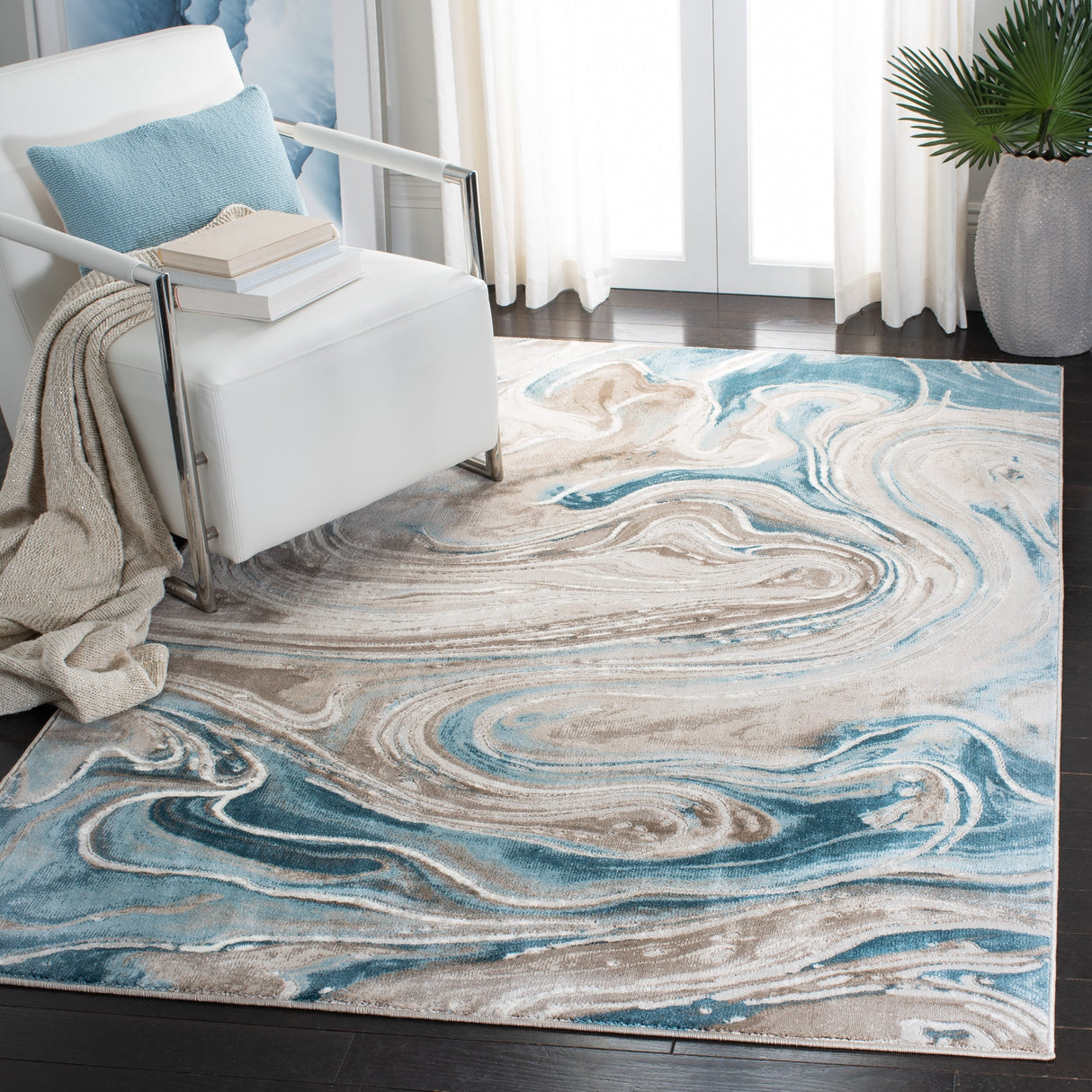 SAFAVIEH Meadow Brighid Modern Abstract Rug