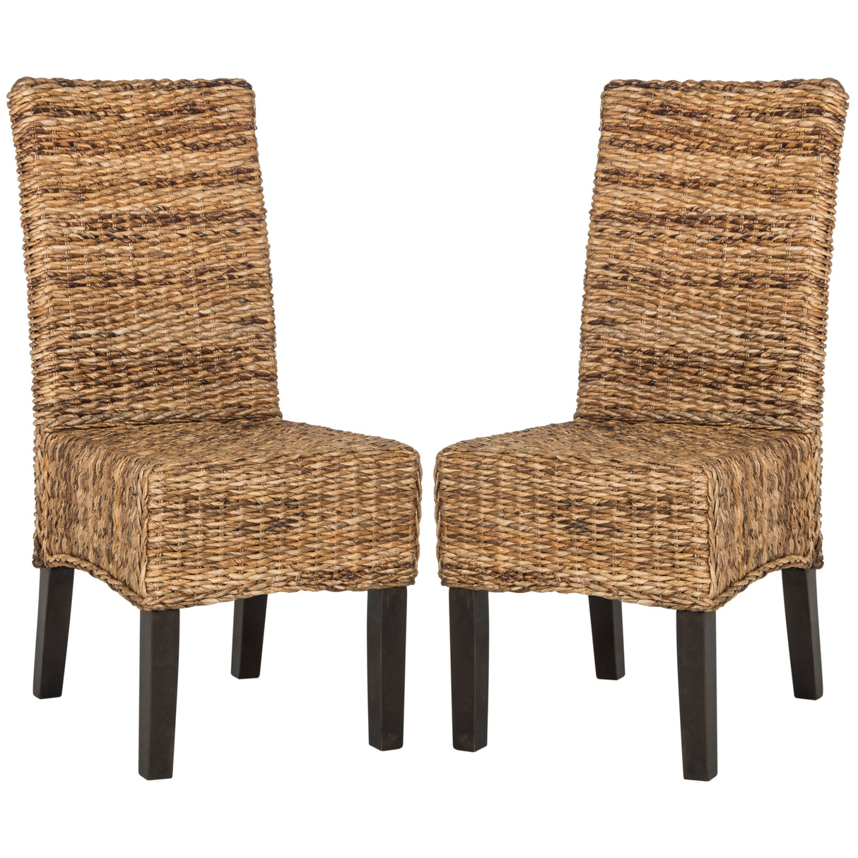 SAFAVIEH Meline Natural Dining Chair (Set of 2) - 17.3" x 24" x 38.5" - 17Wx24Dx39H