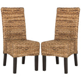 SAFAVIEH Meline Natural Dining Chair (Set of 2) - 17.3" x 24" x 38.5" - 17Wx24Dx39H