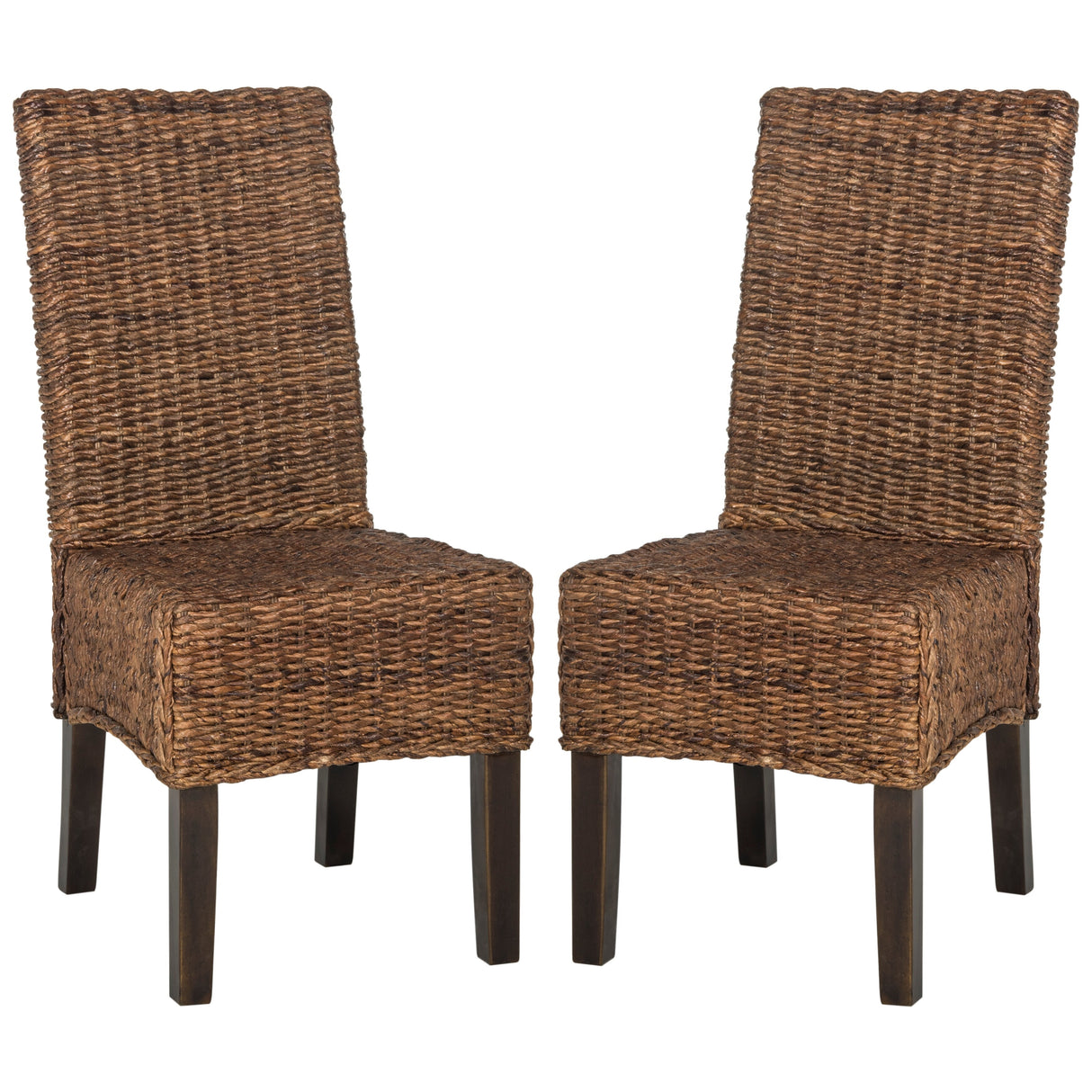 SAFAVIEH Meline Natural Dining Chair (Set of 2) - 17.3" x 24" x 38.5" - 17Wx24Dx39H