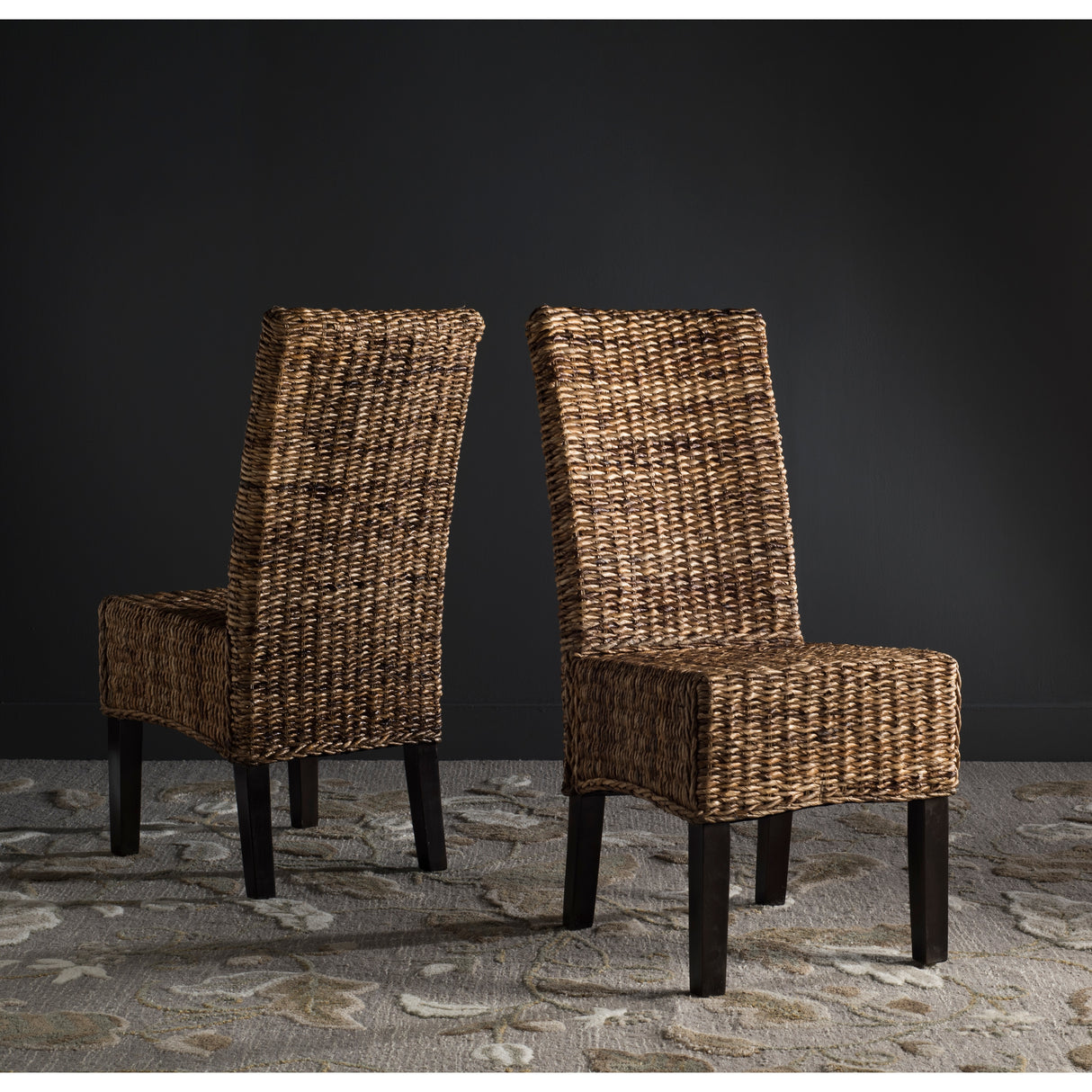 SAFAVIEH Meline Natural Dining Chair (Set of 2) - 17.3" x 24" x 38.5" - 17Wx24Dx39H