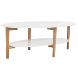 SAFAVIEH Melodie Mid-Century Oval Coffee Table - 51.2" x 27.6" x 17.7" - 51Wx28Dx18H