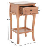 SAFAVIEH Mena End Table - 16.1" x 14.2" x 30" - 16Wx14Dx30H