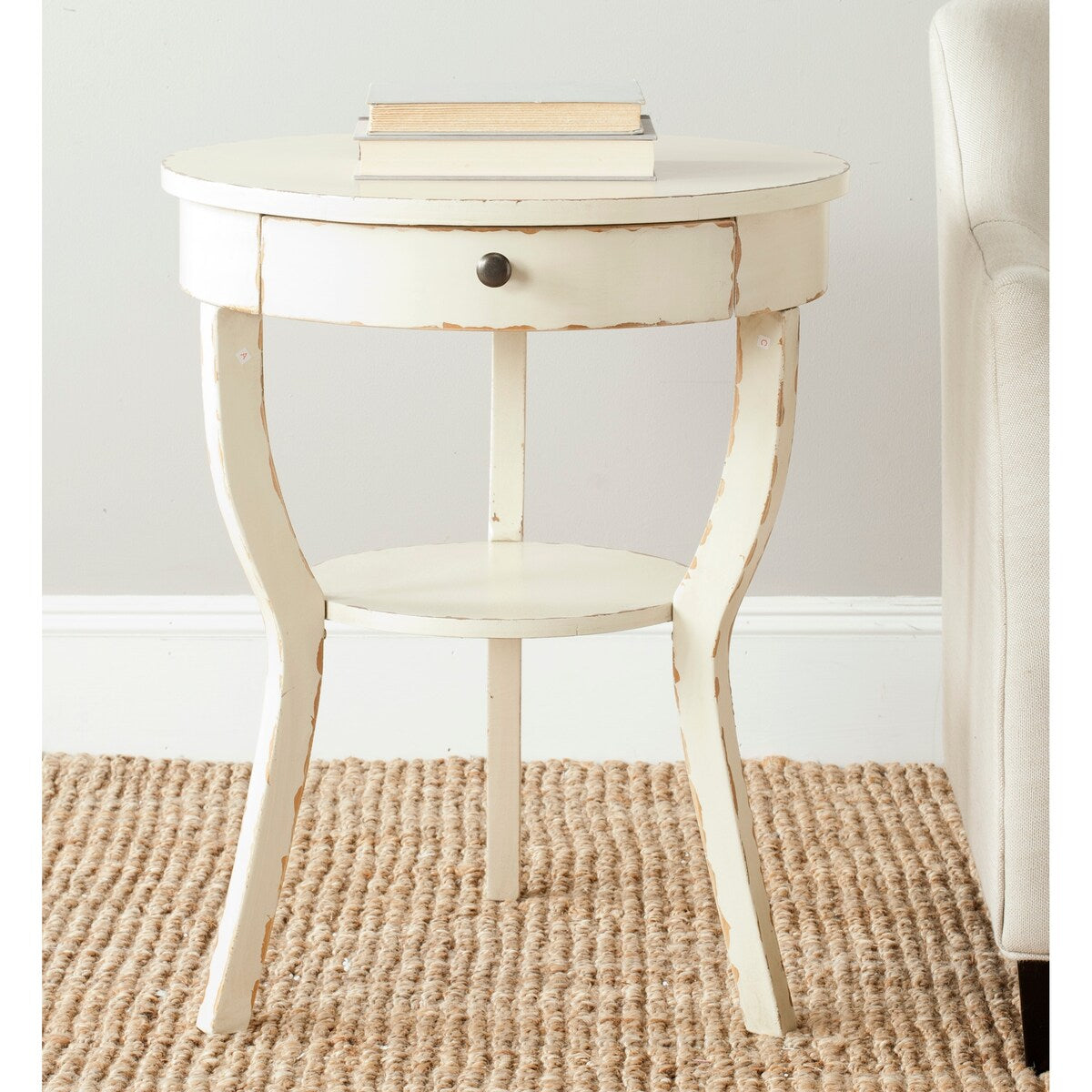 SAFAVIEH Mercedes End Table - 22" x 22" x 30.3" - 22Wx22Dx30H