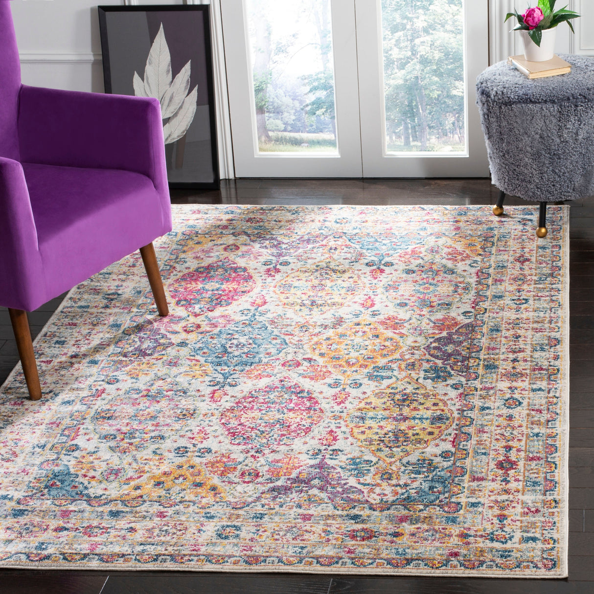 SAFAVIEH Merlot Mehrie Boho Oriental Rug