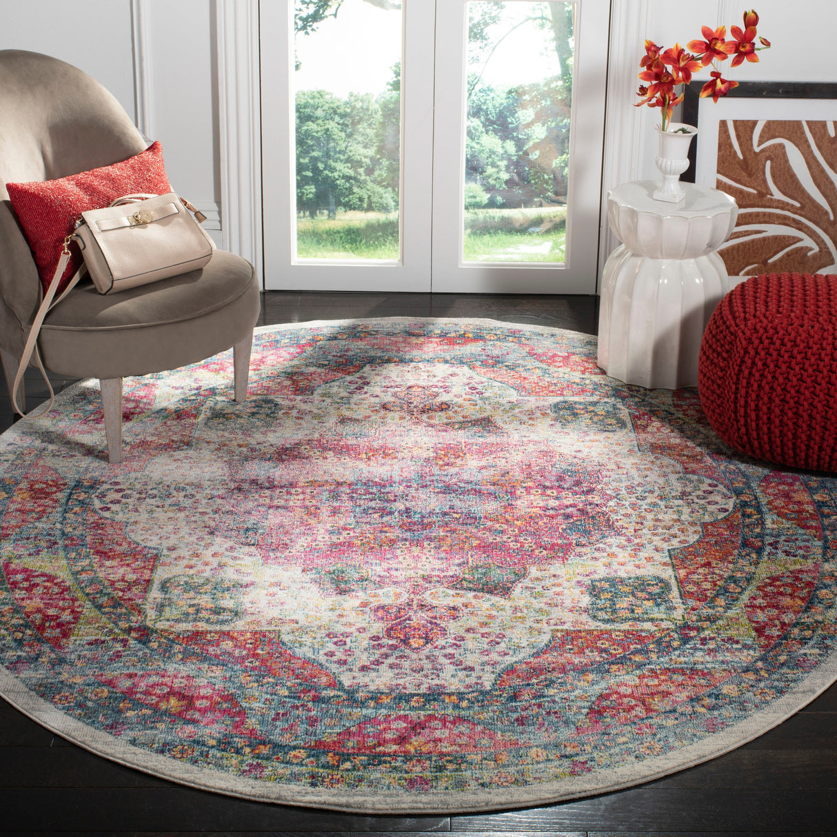 SAFAVIEH Merlot Zeetje Boho Oriental Rug