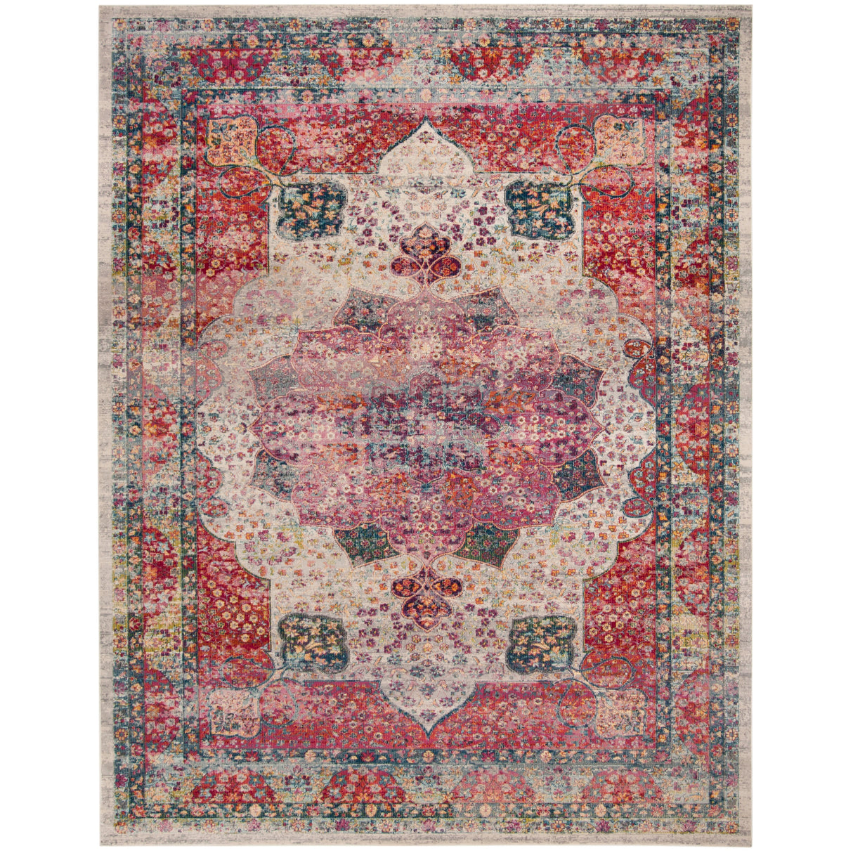 SAFAVIEH Merlot Zeetje Boho Oriental Rug