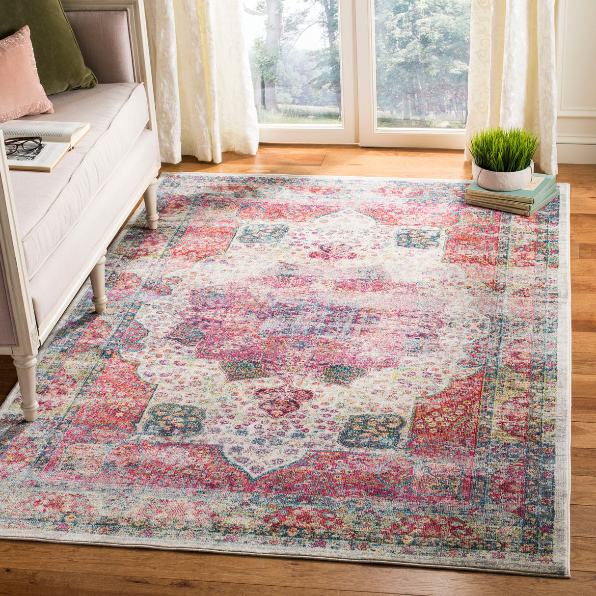 SAFAVIEH Merlot Zeetje Boho Oriental Rug