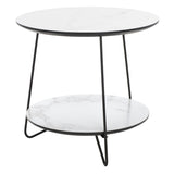 SAFAVIEH Metta 2-Tier Round Side Table - 19 In. W x 19 In. D x 18 In. H - 19Wx19Dx18H