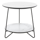 SAFAVIEH Metta 2-Tier Round Side Table - 19 In. W x 19 In. D x 18 In. H - 19Wx19Dx18H