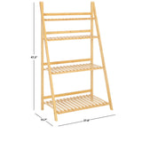 SAFAVIEH Micsunica 4-Tier Ladder Storage Shelf - 27.6 In. W x 15.7 In. D x 47.2 In. H - 28Wx16Dx47H