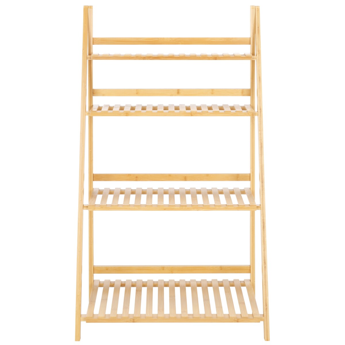 SAFAVIEH Micsunica 4-Tier Ladder Storage Shelf - 27.6 In. W x 15.7 In. D x 47.2 In. H - 28Wx16Dx47H