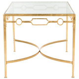 SAFAVIEH Mihaiela Gold Leaf Retro Coffee Table - 41Wx24Dx22H