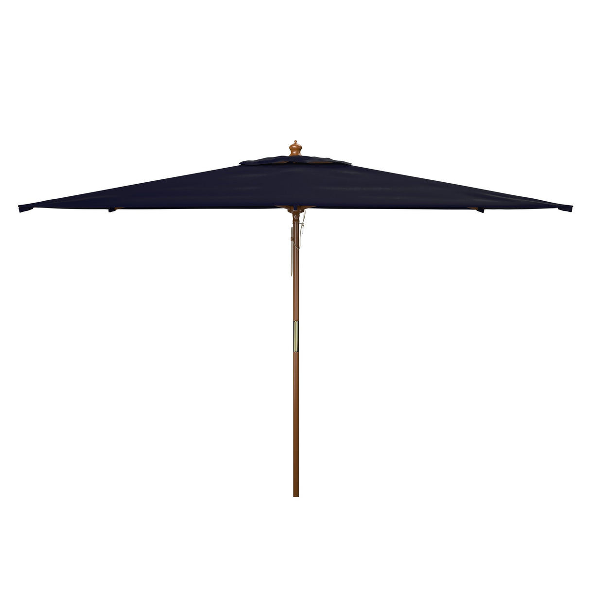 SAFAVIEH Mikalah 10 Foot Rectangle Wooden Pulley Market Umbrella