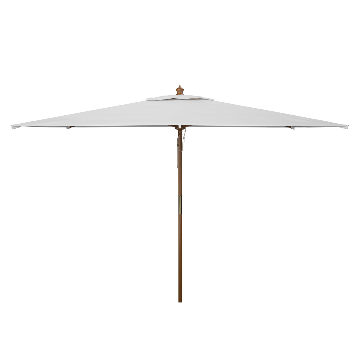 SAFAVIEH Mikalah 10 Foot Rectangle Wooden Pulley Market Umbrella