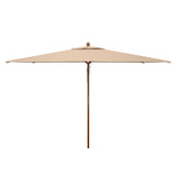 SAFAVIEH Mikalah 10 Foot Rectangle Wooden Pulley Market Umbrella